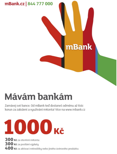 Mávám bankám - mBank láká nové klienty