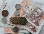 Počet osobních bankrotů v Česku začal minulý rok klesat. Tato tendence je očekávána i letos. Na snímku peníze.