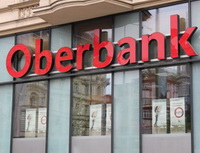 Představujeme Vám Oberbank. Na snímku pobočka banky.
