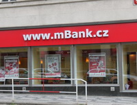 Představujeme Vám mBank. Na snímku finanční centrum mBank.
