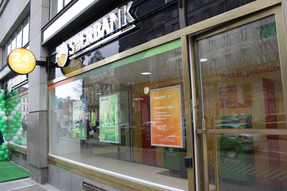 Pobočka Sberbank v Praze v ulici Na Příkopě