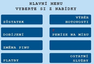 Inovace ČS - bankomat