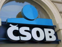 ČSOB chystá od září změny v Sazebnících poplatků. Na snímku logo ČSOB.