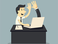 Bankovn&iacute; klient s&nbsp;poč&iacute;tačem a internetem