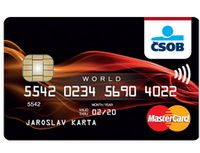 Pojištění nákupu a prodloužená záruka s ČSOB Kreditní kartou nově i pro mobily a tablety. Na snímku kreditní karta.