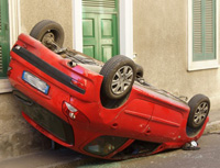 Pojišťovny sdělují nejlepší hlášky a perličky z pojistných událostí. Na snímku nehoda auta.