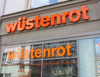 Co připravila pro klienty hypoteční banka Wüstenrot v rámci jarní akce? Na snímku logo Wüstenrot.