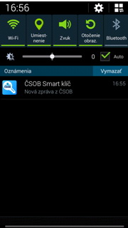 ČSOB spouští novou autorizační metodu - ČSOB Smart klíč. Na snímku mobilní telefon s ČSOB Smart klíčem.