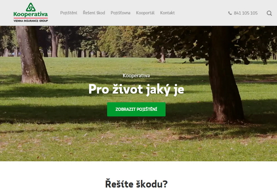 Webov&eacute; str&aacute;nky - Kooperativa