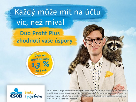 Kampaň na ČSOB Duo Profit Plus