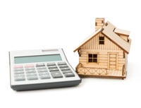 Obrázek: Kalkulačka a dům