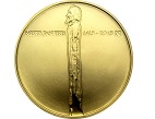 Obrázek: Zlatá mince Jan Hus